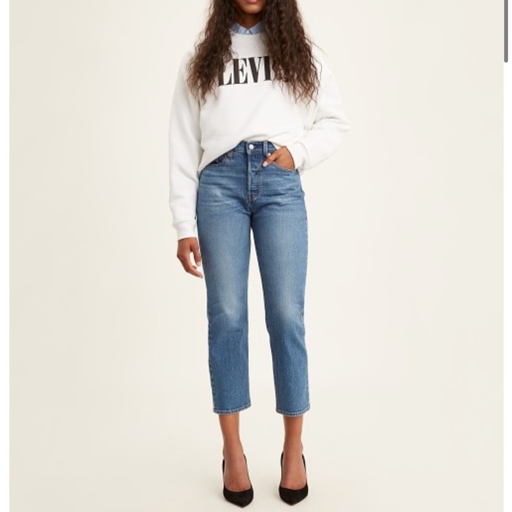 Levi’s Premium Wedgie Straight crop Jeans